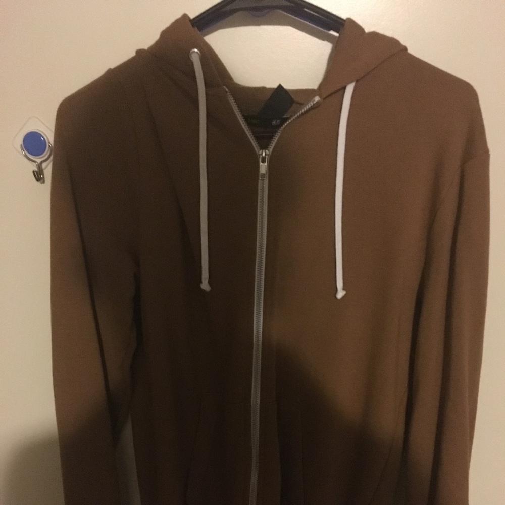 H&M Tan Zipper hoodie
